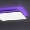 Plafonnier Leuchten-Direkt GUSTAV LED Blanc, 1 lumière, Télécommandes, Changeur de couleurs