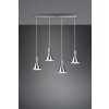 Suspension Reality Enzo Nickel mat, 4 lumières