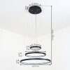 Suspension Preci LED Noir, 1 lumière