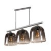 Suspension Mellomjord Argent Oxydé, 3 lumières