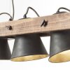 Suspension Brilliant-Leuchten Decca Bois foncé, Noir, 5 lumières