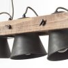 Suspension Brilliant-Leuchten Decca Bois foncé, Noir, 3 lumières