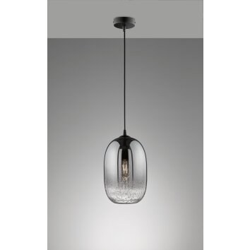 Suspension Fischer-Honsel Trace Noir, 1 lumière