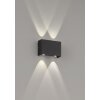 Applique murale d'extérieur Fischer-Honsel Nairobi LED Noir, 4 lumières