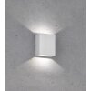 Applique murale d'extérieur Fischer-Honsel Denver LED Argenté, 2 lumières