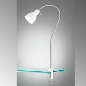 lampe â clipper Fischer-Honsel Lolland Crème, 1 lumière