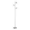 Lampadaire Trio Shark LED Nickel mat, 3 lumières