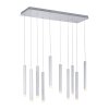 Suspension Leuchten-Direkt BRUNO LED Aluminium, 10 lumières