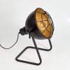 Lampe de table Malix Noir, 1 lumière