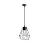 Suspension Lutec Mandala Anthracite, 1 lumière