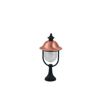 Borne lumineuse Lutec Venezia Anthracite, Cuivre, 1 lumière