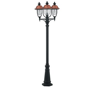 Borne lumineuse Lutec Venezia Anthracite, Cuivre, 1 lumière