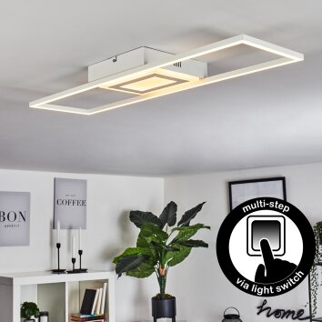 Plafonnier Vaseux LED Blanc, 1 lumière