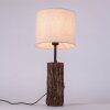 Lampe de table Leuchten-Direkt BARK Écru, Noir, 1 lumière