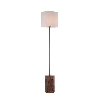 Lampadaire Leuchten-Direkt BARK Écru, Noir, 1 lumière