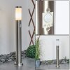 Borne lumineuse Sessa Nickel mat, 1 lumière, Détecteur de mouvement