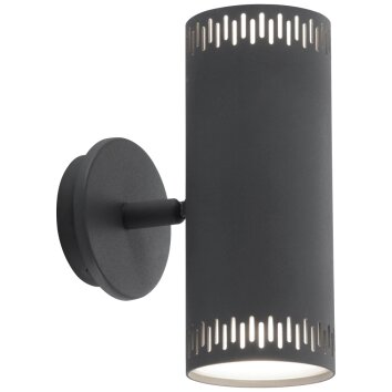 Applique murale Brilliant Living Cavi LED Gris, 2 lumières