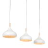 Suspension Steinhauer Bjorr Blanc, 3 lumières