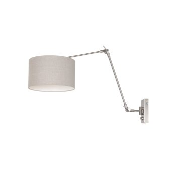 Applique murale Steinhauer Prestige Chic Acier brossé, 1 lumière