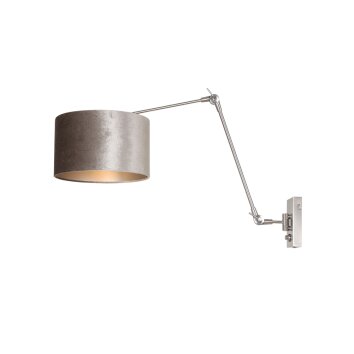 Applique murale Steinhauer Prestige Chic Acier brossé, 1 lumière