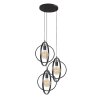 Suspension Zijlstra Mirandola Gris, 3 lumières