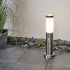 Borne lumineuse Sessa Nickel mat, 1 lumière, Détecteur de mouvement