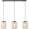 Suspension Brilliant Tannah Noir, 3 lumières