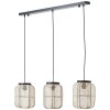 Suspension Brilliant Tannah Noir, 3 lumières