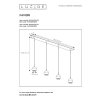 Suspension Lucide FAVORI Blanc, 4 lumières