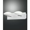 Applique murale Fabas Luce Hale LED Chrome, Blanc, 2 lumières