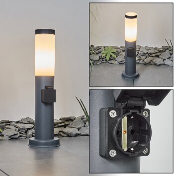 Borne lumineuse Sessa Anthracite, 1 lumière