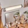 lampe miroir Morges LED Chrome, Scintillant, Blanc, 1 lumière