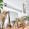 lampe miroir Morges LED Chrome, Scintillant, Blanc, 1 lumière