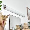 lampe miroir Morges LED Chrome, Blanc, 1 lumière