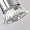 lampe miroir Morges Chrome, 1 lumière