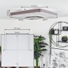 Plafonnier Buonas LED Blanc, 1 lumière, Télécommandes