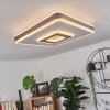 Plafonnier Buonas LED Blanc, 1 lumière, Télécommandes