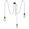 Suspension Globo OTTILIE Brun foncé, Nickel mat, 3 lumières