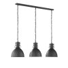 Suspension Fischer-Honsel London Noir, 3 lumières