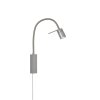 Lampe de table Fischer-Honsel River LED Nickel mat, 1 lumière