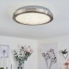 Plafonnier Kerns LED Nickel mat, 1 lumière