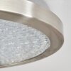 Plafonnier Kerns LED Nickel mat, 1 lumière