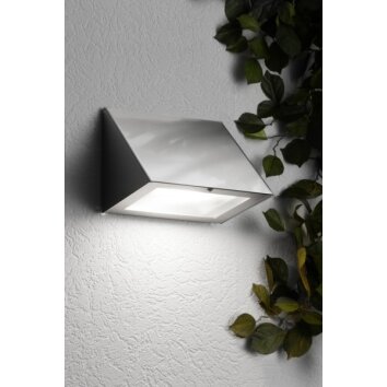 Applique murale CMD Aqua Peso LED Acier inoxydable, 1 lumière