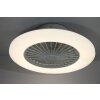 Ventilateur de plafond Globo TRAVO LED Blanc, 1 lumière, Télécommandes