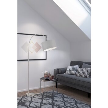 Lampadaire Fischer & Honsel Arc Nickel mat, 3 lumières