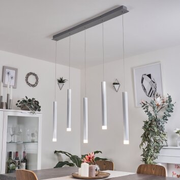 Suspension Freshwater LED Aluminium, 5 lumières