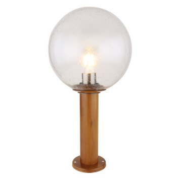 Borne lumineuse Globo OSSY Couleur bois, 1 lumière