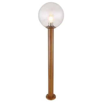 Borne lumineuse Globo OSSY Couleur bois, 1 lumière