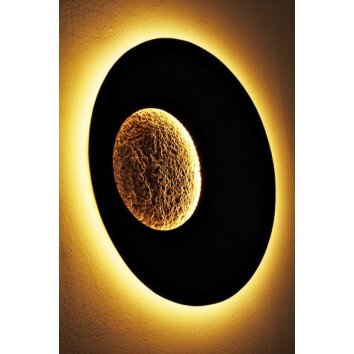 Applique murale Holländer LUNA LED Brun doré, 1 lumière