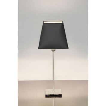 Lampe de table Holländer MATTIA ECKIG Argenté, 1 lumière